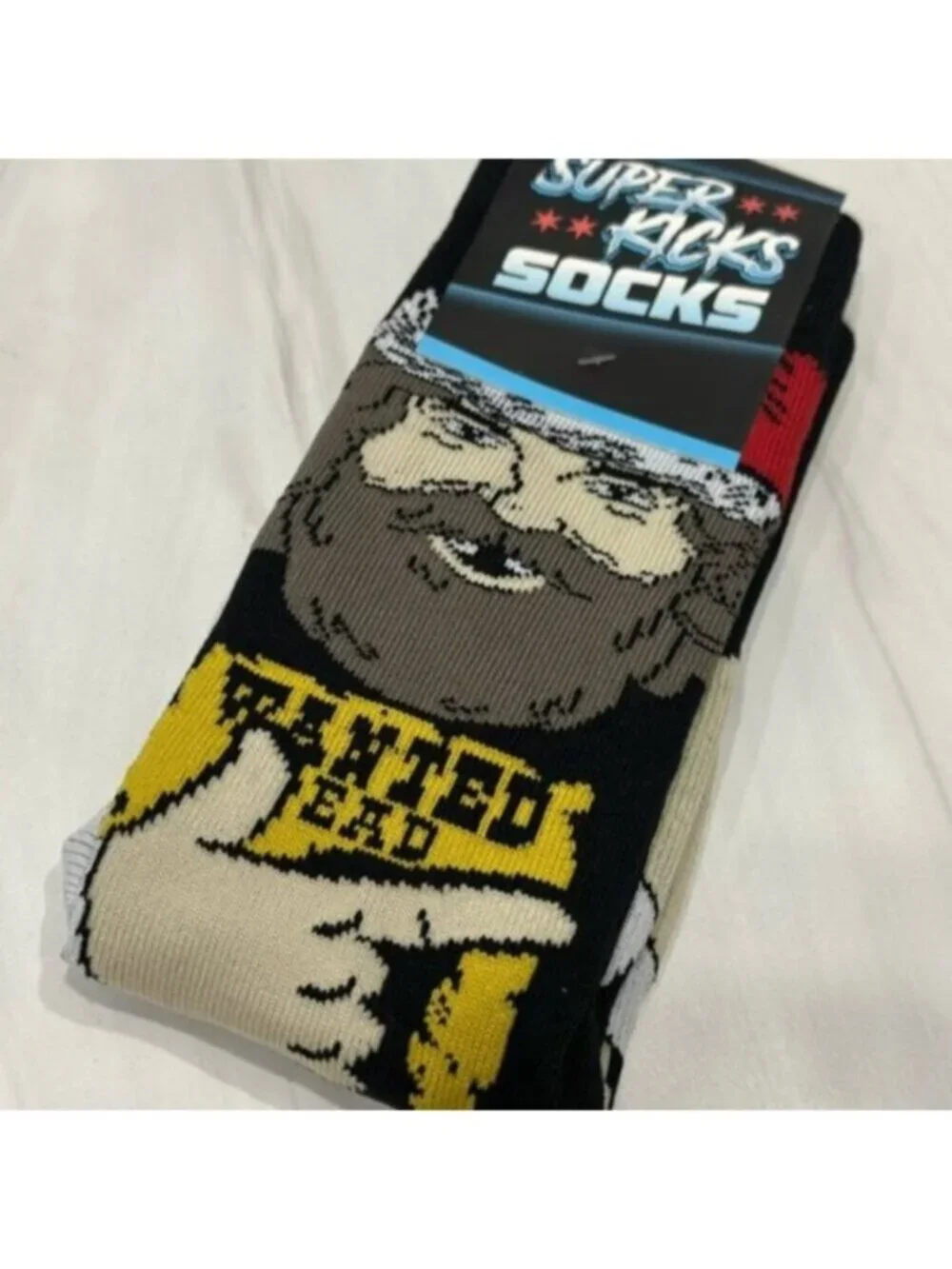 NWT Pro Wrestling Tees Mick Foley Christmas Saint Mick Socks